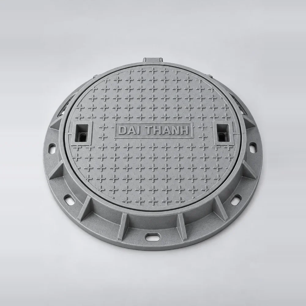 Nắp hố ga composite tròn Ø850 D400