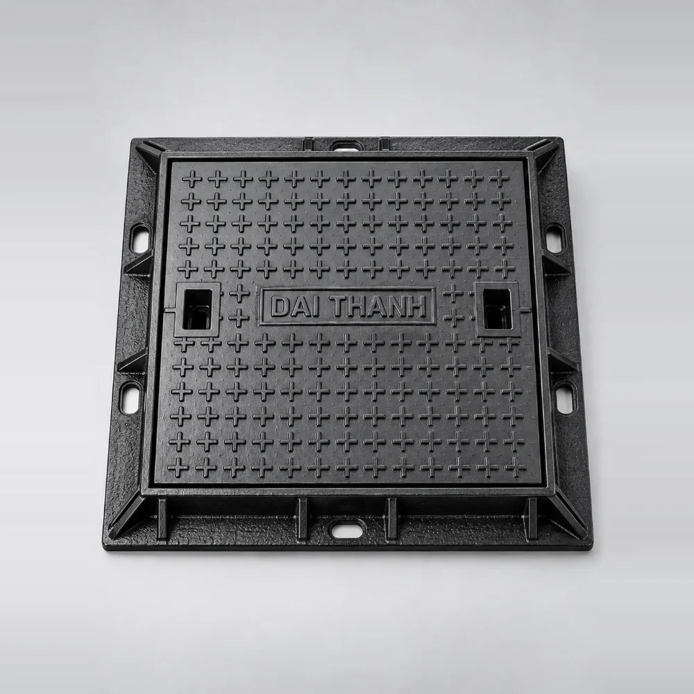 Nắp hố ga gang cầu vuông C250 700×700