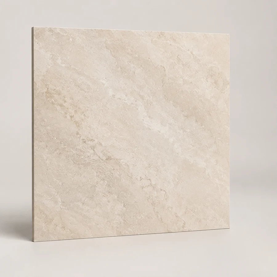 Gạch lát nền Prime 80x80 bóng kính vân đá kem